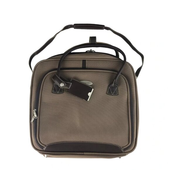 Samsonite Womens Beige Inner‎ Pockets Zip Around Detachable Strap Laptop Bag - Picture 1 of 11